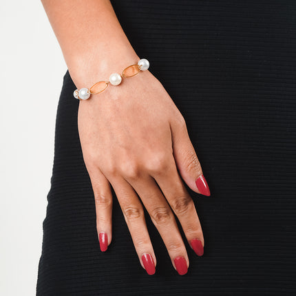 Classic Pearl Ring Bracelet