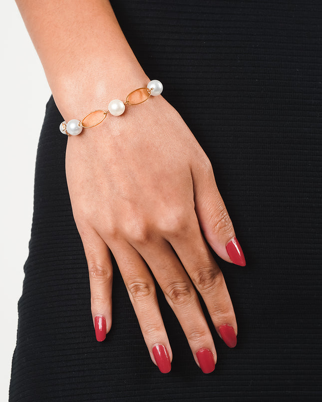 Classic Pearl Ring Bracelet