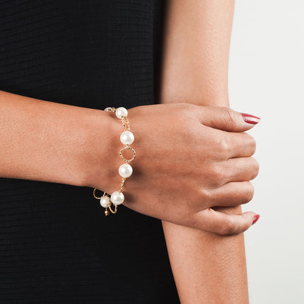 Golden Hour Pearl Bracelet