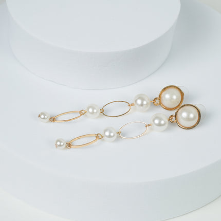 Ivory Charm Drop Pearl Earrings