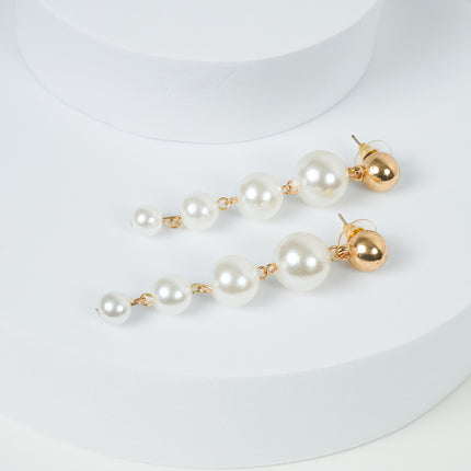 Moonlit Pearl Drop Earrings