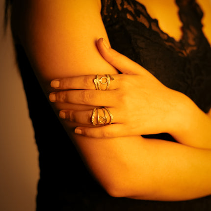 Boho Duo – Brass Rings Set of 2