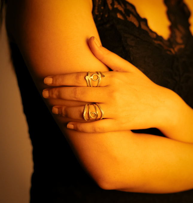 Boho Duo – Brass Rings Set of 2