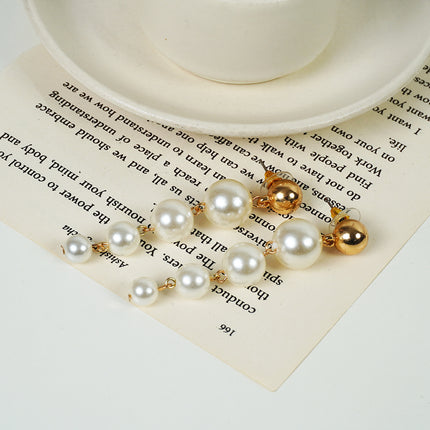 Moonlit Pearl Drop Earrings