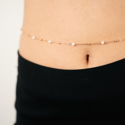 Pearl Charm Belly Chain