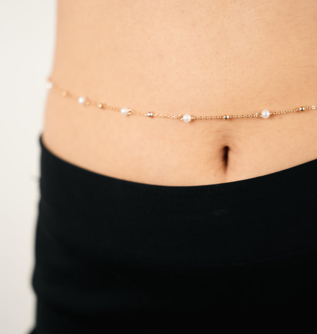 Pearl Charm Belly Chain