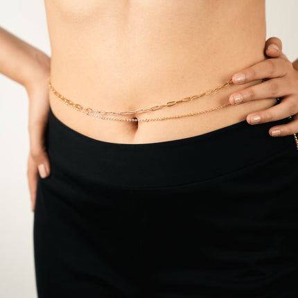 Golden Duo Belly Chain