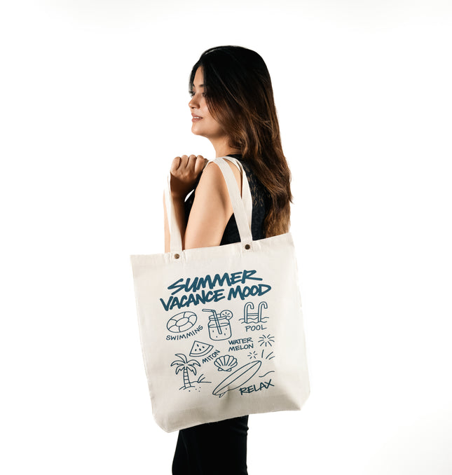 Summer Vibes Canvas Tote Bag