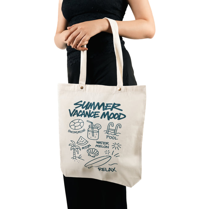Summer Vibes Canvas Tote Bag