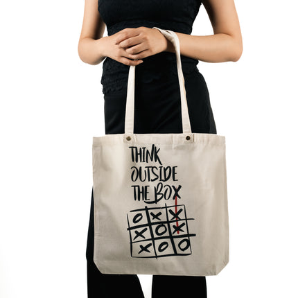 Think Outside the Box Canvas Tote Bag
