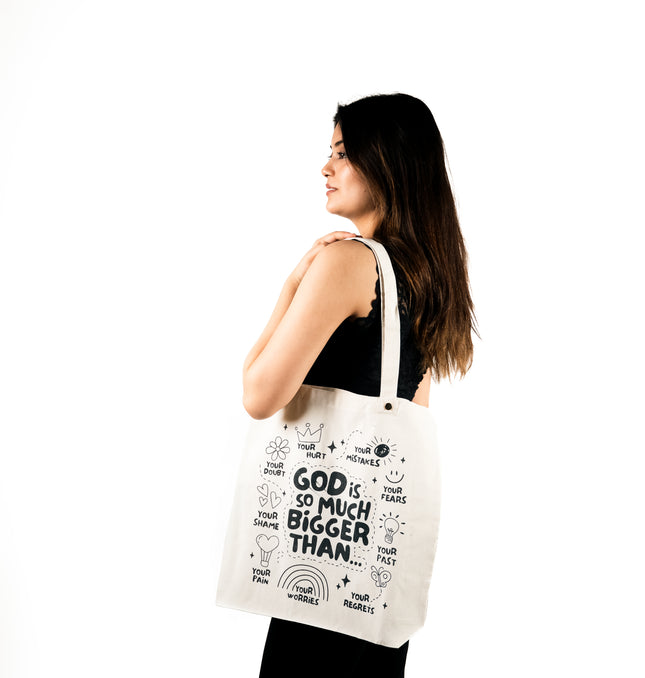 God Is So Much Bigger Canvas Tote Bag