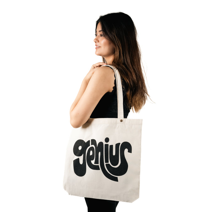 Genius Vibes Canvas Tote Bag