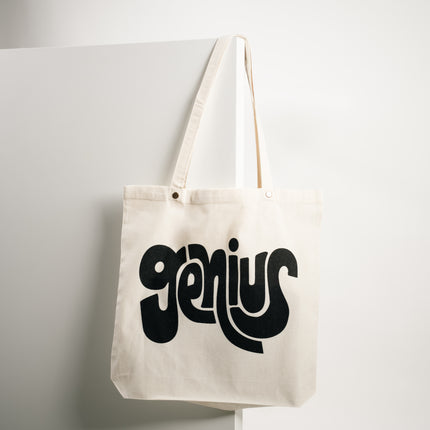 Genius Vibes Canvas Tote Bag