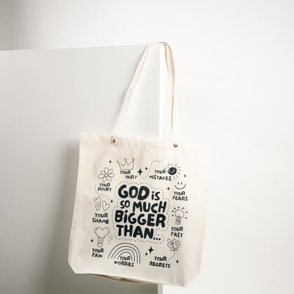 God Is So Much Bigger Canvas Tote Bag