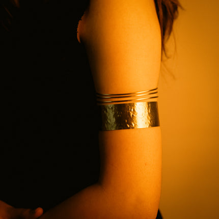 Sol Line Brass Cuff