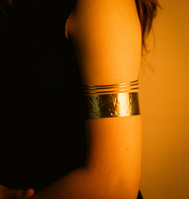 Sol Line Brass Cuff