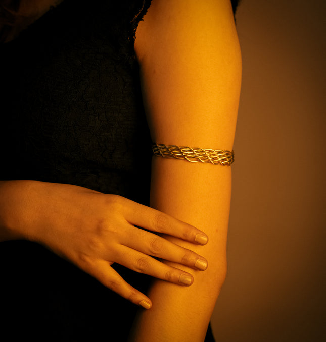 Braided Brass Adjustable Cuff