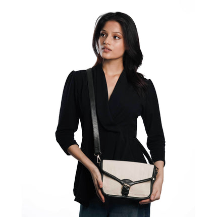 Timeless Olive Canvas PU Shoulder Bag - HASHTACK