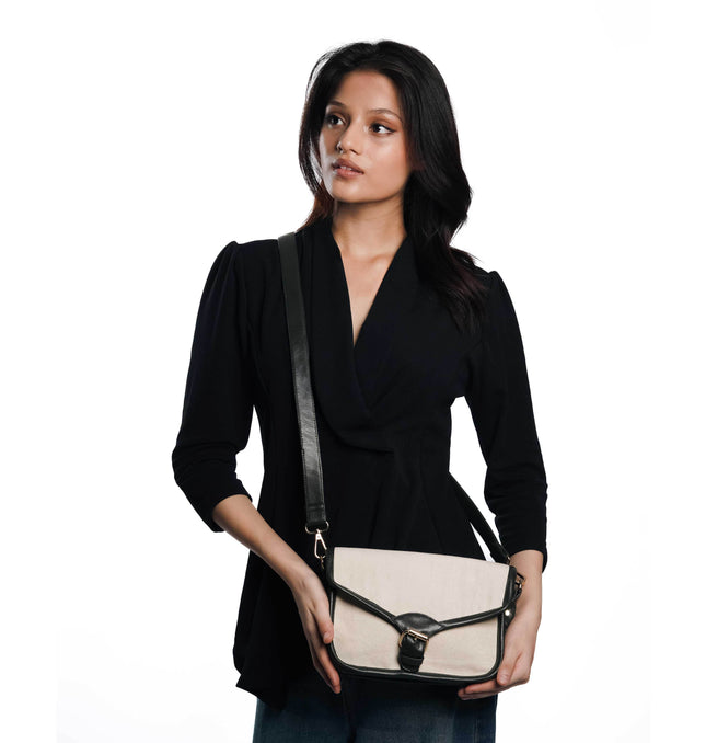 Timeless Olive Canvas PU Shoulder Bag - HASHTACK