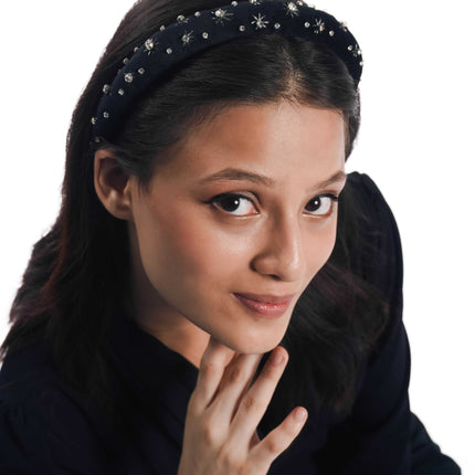 Midnight Spark Beaded Headband - HASHTACK