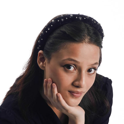 Midnight Spark Beaded Headband - HASHTACK
