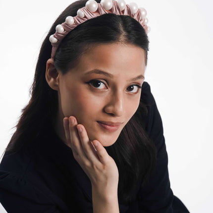 Blush Pearl Elegance Headband - HASHTACK
