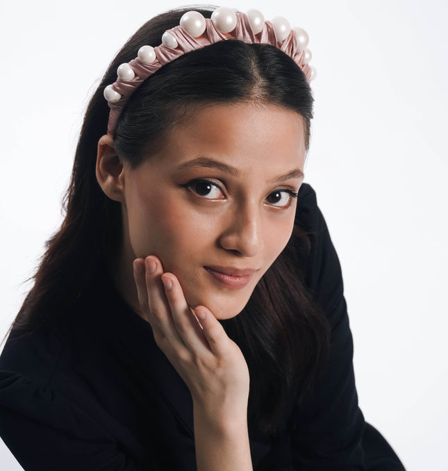 Blush Pearl Elegance Headband - HASHTACK