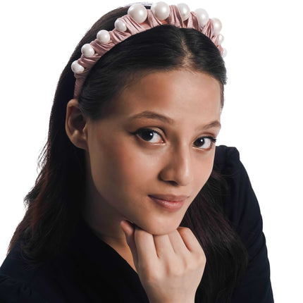 Blush Pearl Elegance Headband - HASHTACK