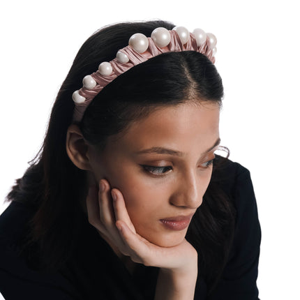 Blush Pearl Elegance Headband - HASHTACK