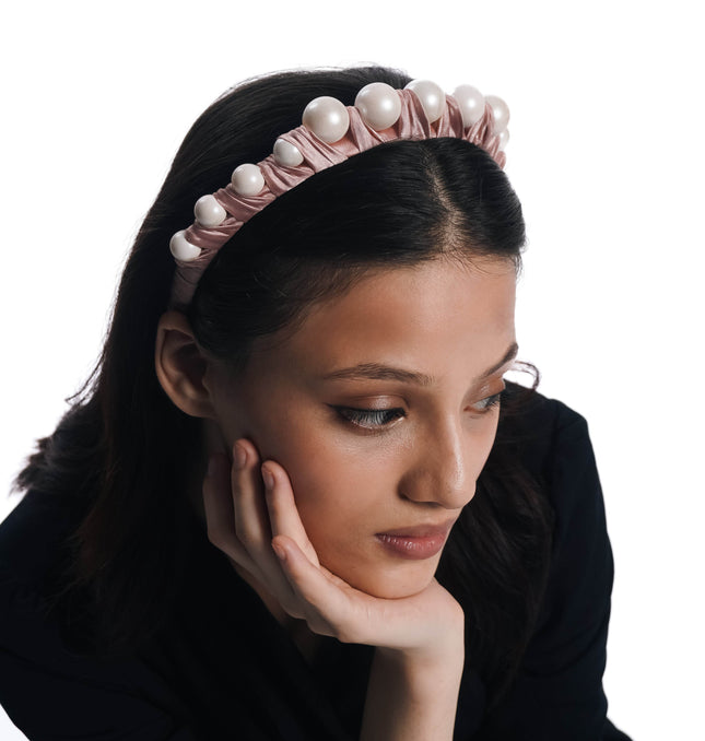 Blush Pearl Elegance Headband - HASHTACK