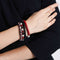 Red & Bold Layered Bracelet Stack - HASHTACK