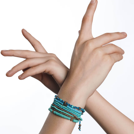 Deep Sea Layered Bracelet Stack - HASHTACK