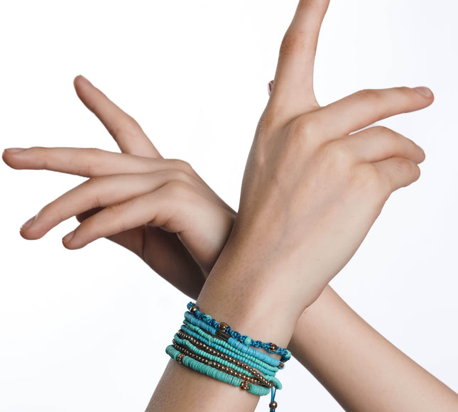 Deep Sea Layered Bracelet Stack - HASHTACK