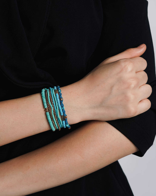 Deep Sea Layered Bracelet Stack - HASHTACK