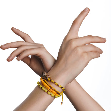 Marigold Magic Layered Bracelet Stack - HASHTACK
