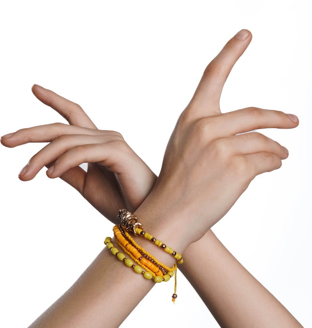 Marigold Magic Layered Bracelet Stack - HASHTACK