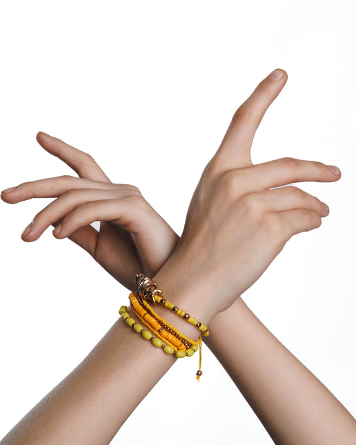 Marigold Magic Layered Bracelet Stack - HASHTACK