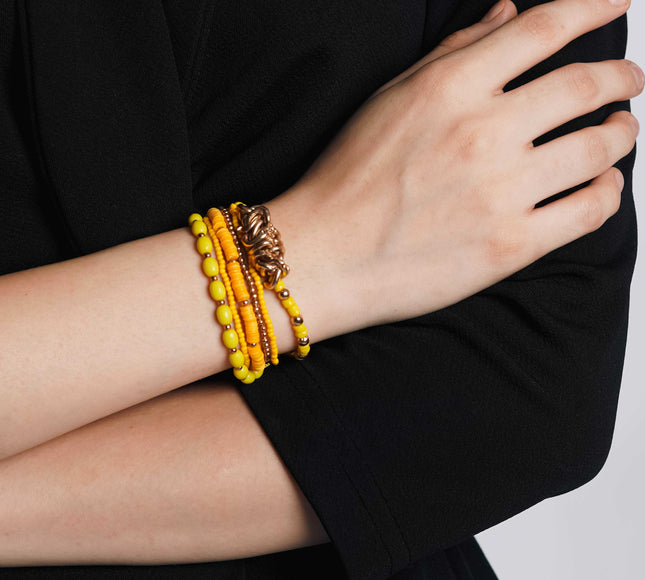 Marigold Magic Layered Bracelet Stack - HASHTACK