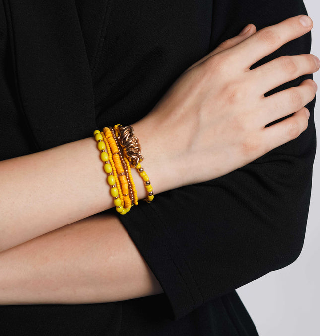 Marigold Magic Layered Bracelet Stack - HASHTACK