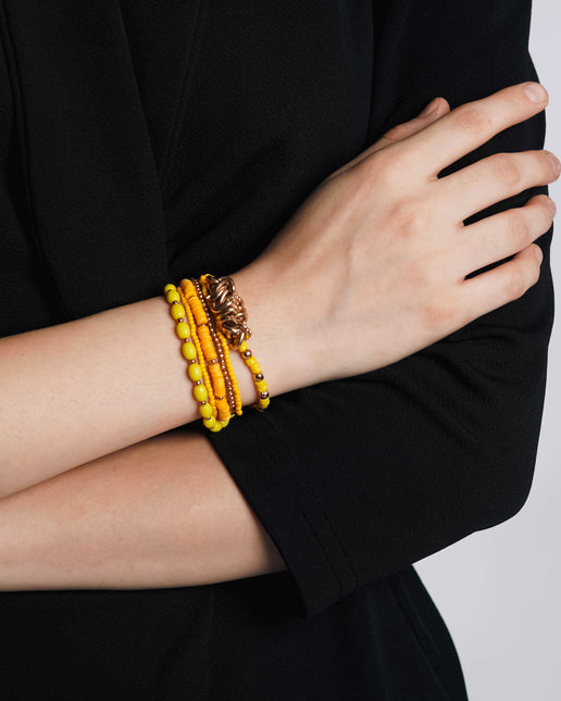 Marigold Magic Layered Bracelet Stack - HASHTACK