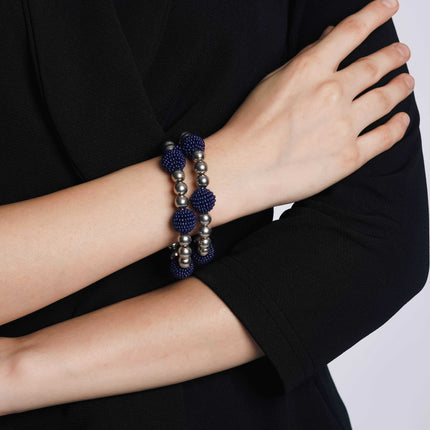 Blue Breeze Layered Bracelet Stack - HASHTACK