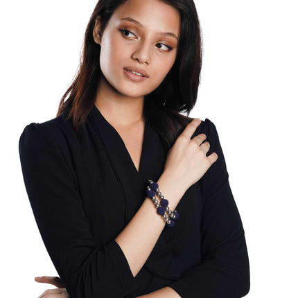 Blue Breeze Layered Bracelet Stack - HASHTACK