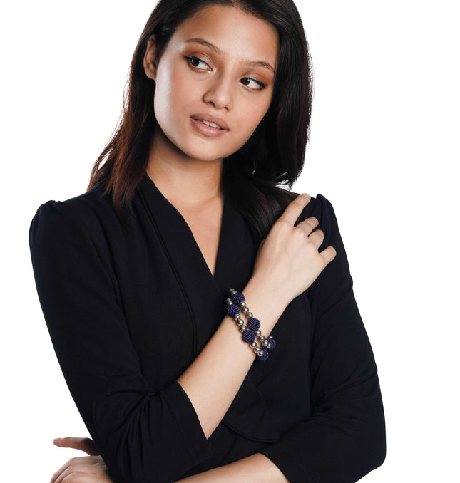 Blue Breeze Layered Bracelet Stack - HASHTACK