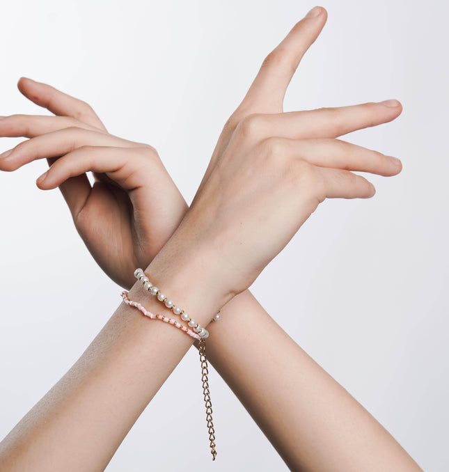 Dreamy Pearl Layered Bracelet - HASHTACK