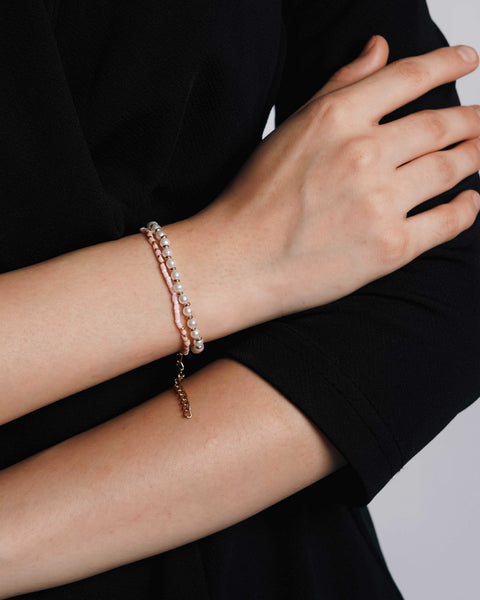 Dreamy Pearl Layered Bracelet from Hashtack