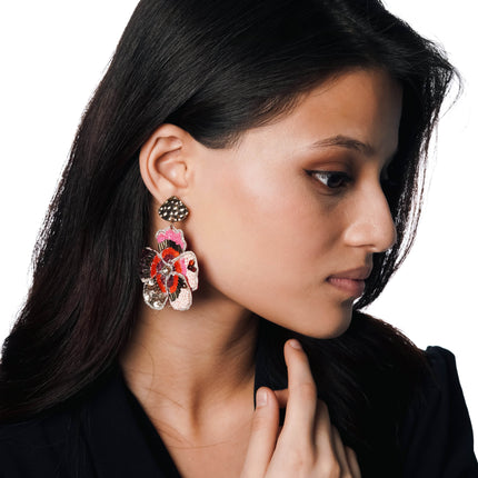 Petal Parade Statement Earrings - HASHTACK
