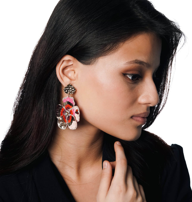 Petal Parade Statement Earrings - HASHTACK