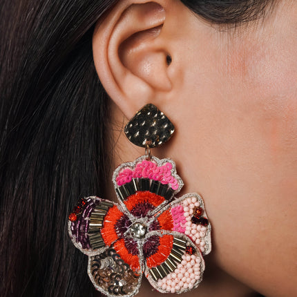 Petal Parade Statement Earrings - HASHTACK