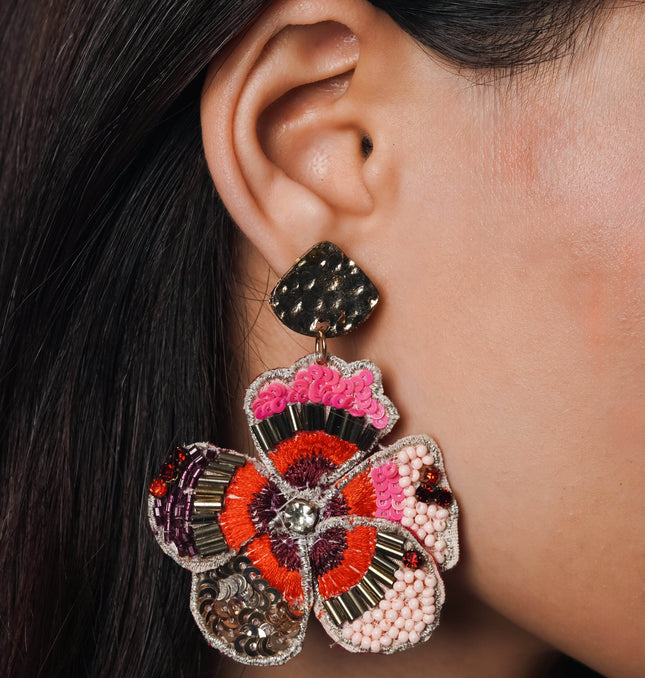 Petal Parade Statement Earrings - HASHTACK