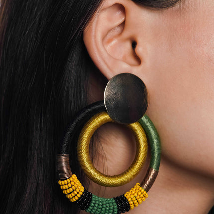 Tribal Hoop Harmony Earrings - HASHTACK